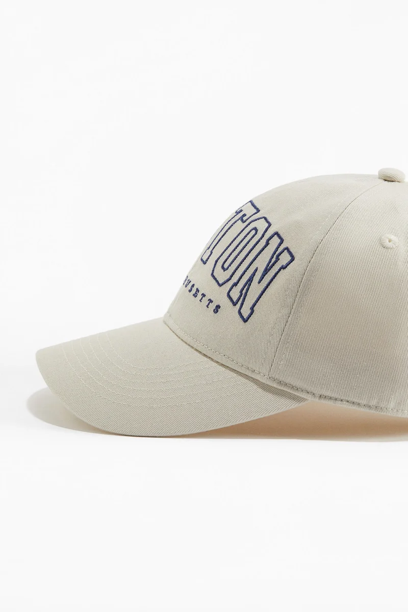 H&M  Embroidered-motif twill cap for Women | Best Price UAE