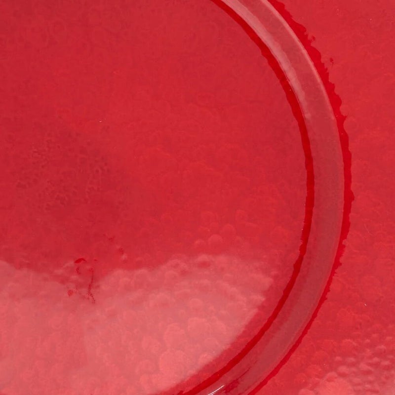 Fennco Styles Faux Mother of Pearl Charger Plates 13 Round Set of 4  Red Table Chargers for Weddings Family Dinners Special Events Everyday Use and Home Dcor - Image 4