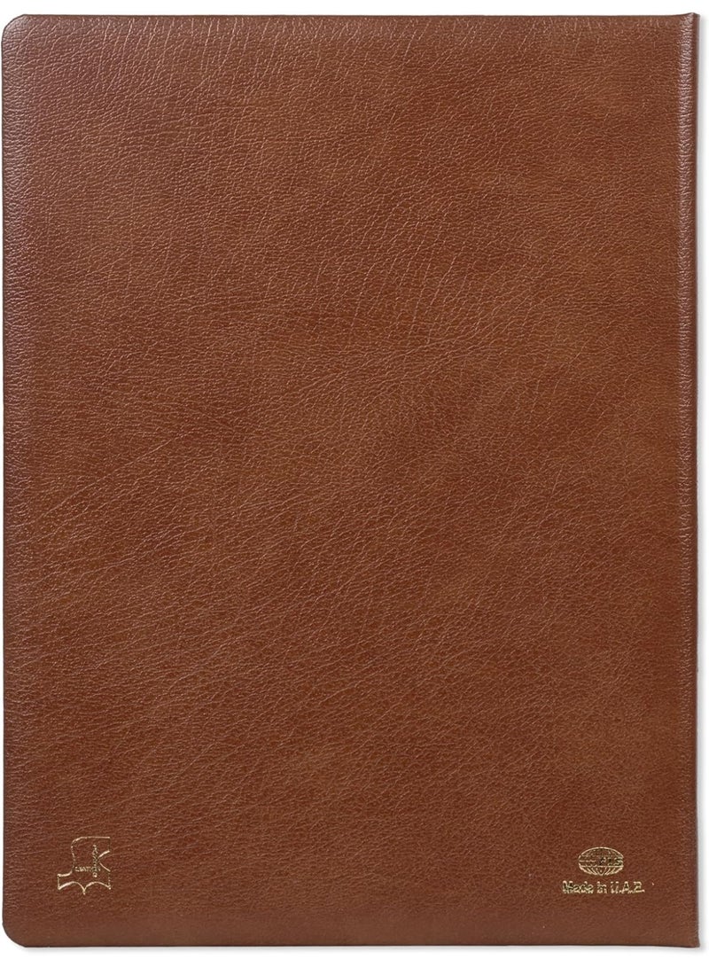 FIS Certificate Folder, Bonded Leather Materials, Padded Cover, Round Corners, Size A4(210x297mm), with A4 Certificate Included, Brown Color-FSCLCERTBLBR - Image 3