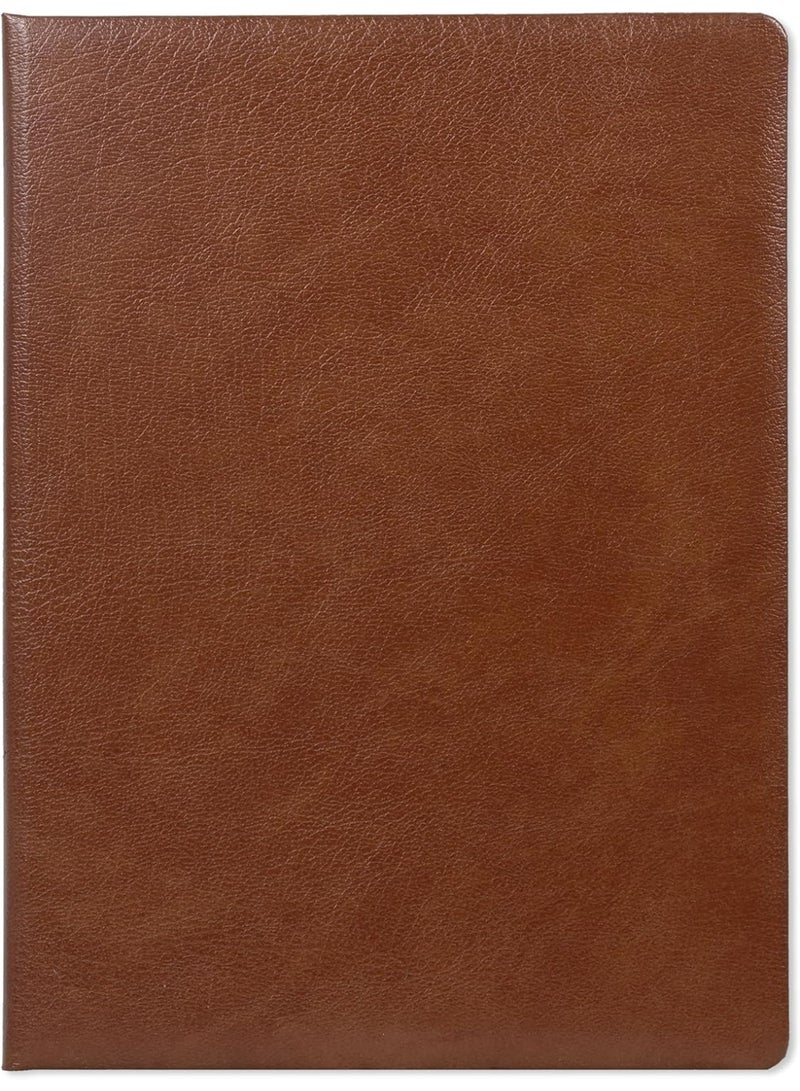 FIS Certificate Folder, Bonded Leather Materials, Padded Cover, Round Corners, Size A4(210x297mm), with A4 Certificate Included, Brown Color-FSCLCERTBLBR - Image 1