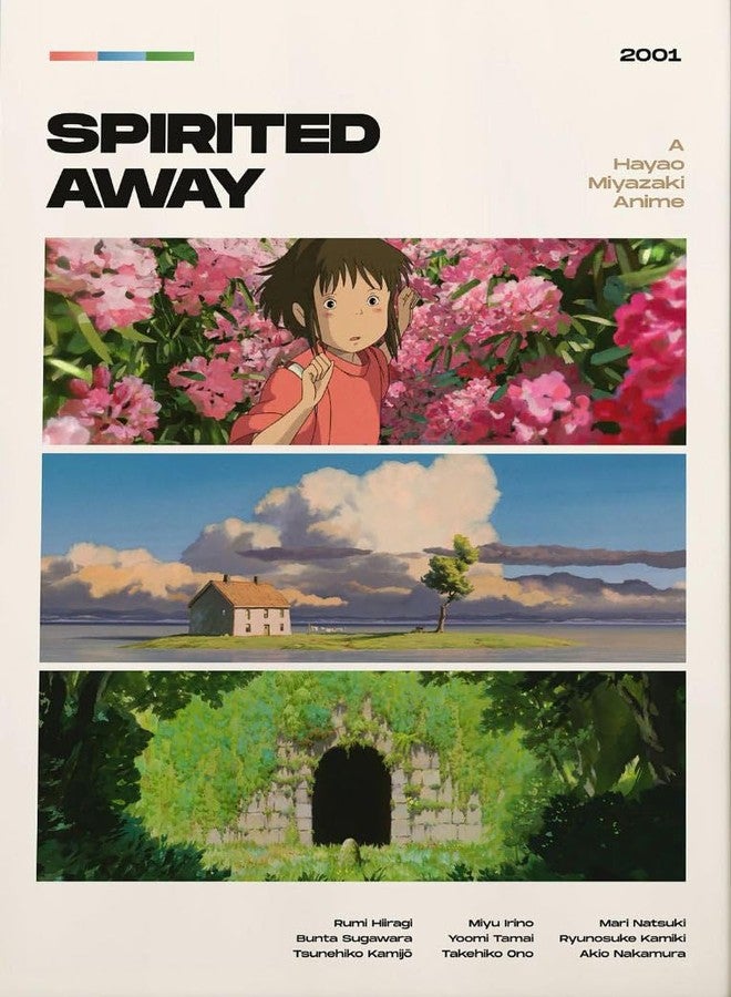 Tallenge - Spirited Away - Studio Ghibli - Japanaese Anime Movie Minimalist Poster - Small Poster(Paper,12x17 inches, MultiColour) - Image 1