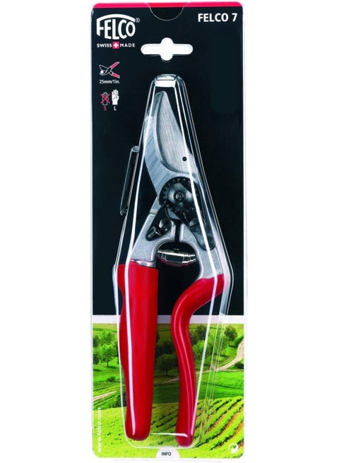 Felco Pruning Shears (F 7) - High Performance Swiss Made One-Hand Garden Pruners