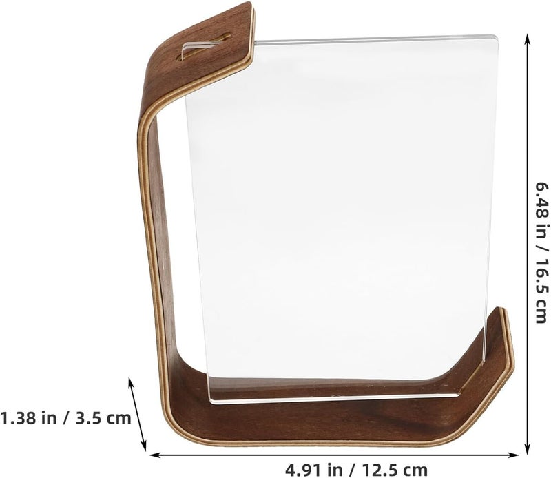 Classic practical design Kichvoe Double-sided Acrylic Picture Frame 6-inch Desk Photo Holder Sturdy Home and Office Display with Black Walnut Base for Personal and Use Bulk storage easy optimized build Liquid tight joint Medium weight Reliable daily use design Multi warehouse process General standard compliant quality Batch consistent craftsmanship All-round applied quality Stain resistant Gulf approved global quality Multi-use well optimized build All temp range compatible build Individual & group usable Wide range expanded design Post-order arranged dispatch Multi-market varied design options Extra part combo compatible Market demand focused build Suburban residential ship Globally popular elegant design Easy clean surface Good ventilation Quick available purchase options Nationwide warehouse layout - Image 2