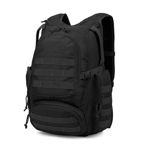 Mardingtop 25L Tactical Backpacks Molle Hiking daypacks for Camping Hiking Military Traveling Motorcycle Black - Image 1