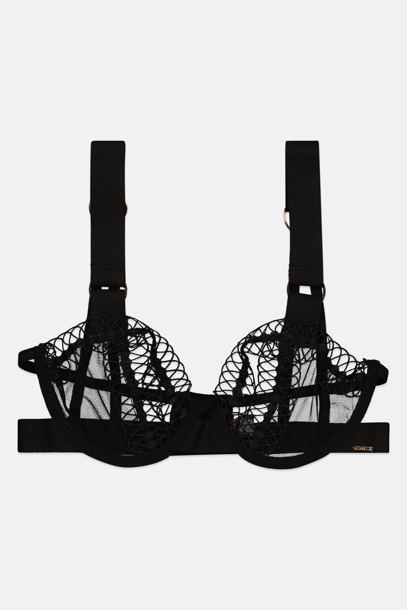 BLUEBELLA سوتيان نسائي غير مبطن بتصميم محكم، أسود - Image 1