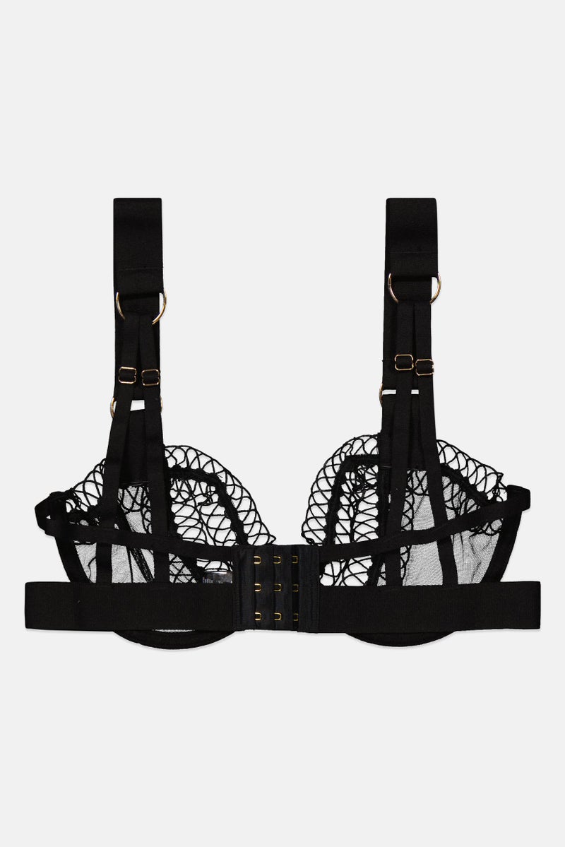 BLUEBELLA سوتيان نسائي غير مبطن بتصميم محكم، أسود - Image 2