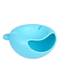 Generic Bear Head Shaped Plastic Snacks Plate Light Blue 