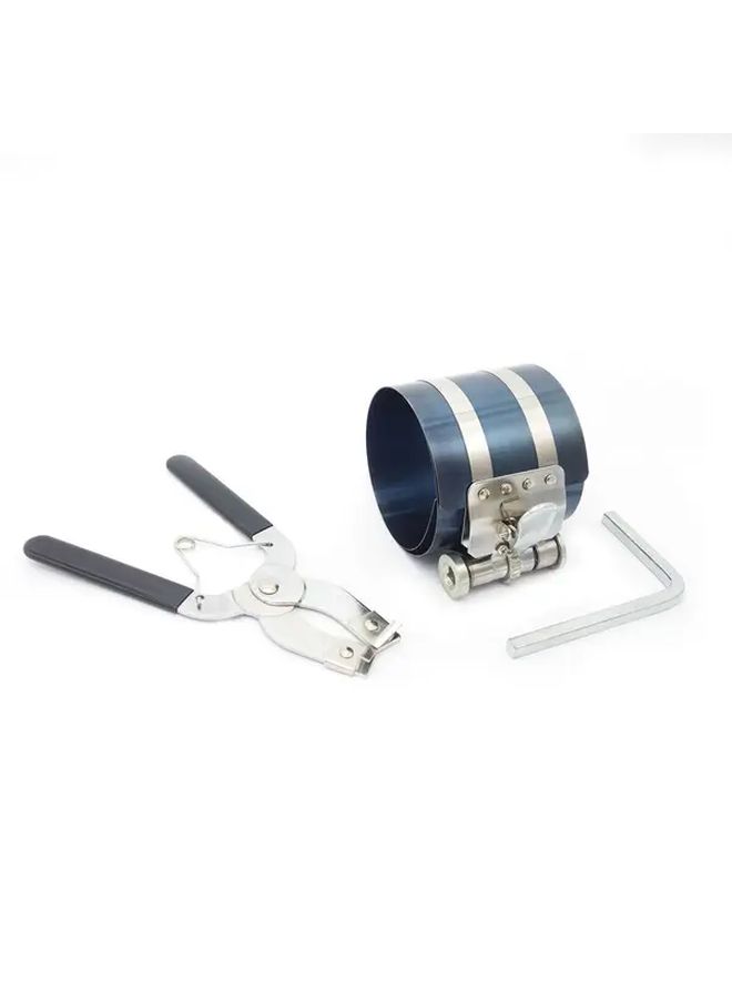 Engine Piston Ring Compressor Clamp Quick Release Ratchet Type 3pcs Set 53mm To 175mm Diameter - Image 3