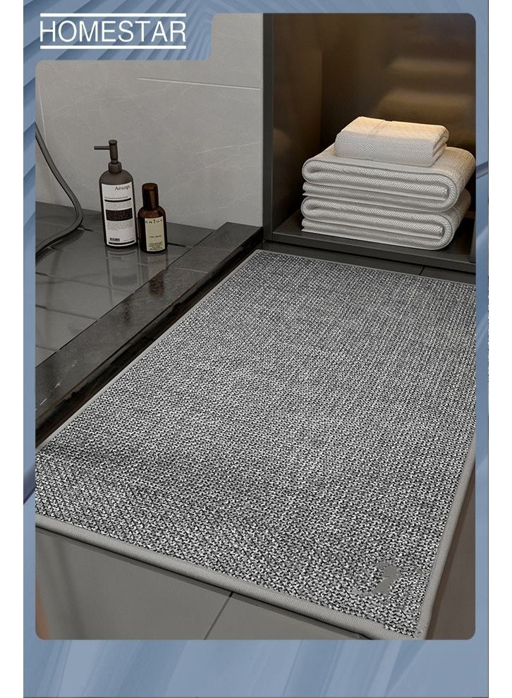 HOMESTAR Floor Mats Non Slip, Woven Floor Mats Absorb Water in Front of Sink, Durable Waterproof Washable  Floor Mats 50*80 - Image 1