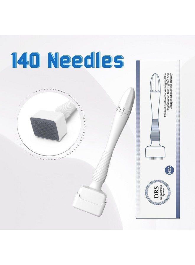 MORTON DAVIES 140 Titanium Adjustable Micro Needles Facial Derma Roller Kit for Skin Repair, Face, Hair & Beard Growth - Image 4