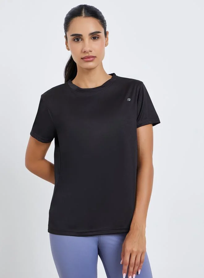 Styli Active Pack of 2 - Logo Short Sleeve Basic Top