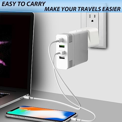 MIKWOAB Europe to US Plug Adapter, 3 Pack UK to US Plug Adapter, India to US Plug Adapter, Universal Travel Adapter for USA, Europe Australia UK Italy to American Outlet Adapter-Type B - Image 4