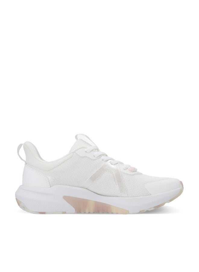 Demix Sport Women's Running Shoes – White Lightweight Fitness Sneakers with Breathable Mesh and Shock-Absorbing Sole - Image 1