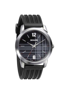 Sonata Sonata Polyurethane Analog Wrist Watch 77107SP04 - 42 mm - Black  - Image 1