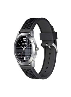 Sonata Sonata Polyurethane Analog Wrist Watch 77107SP04 - 42 mm - Black  - Image 2