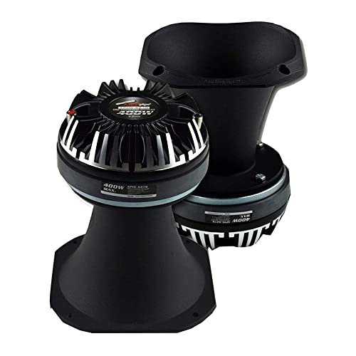 AudioPipe APHC-6278 7.5 Inch 400 Watt 8 Ohm Pro Compression Driver Tweeter Car Audio Speaker Amplifier Kit with Aluminum Horn, Black - Image 3