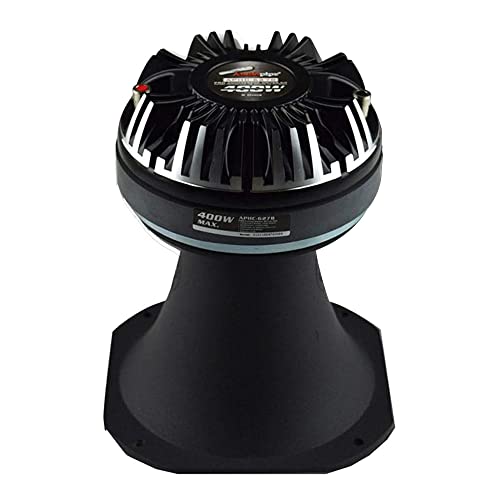 AudioPipe APHC-6278 7.5 Inch 400 Watt 8 Ohm Pro Compression Driver Tweeter Car Audio Speaker Amplifier Kit with Aluminum Horn, Black - Image 1