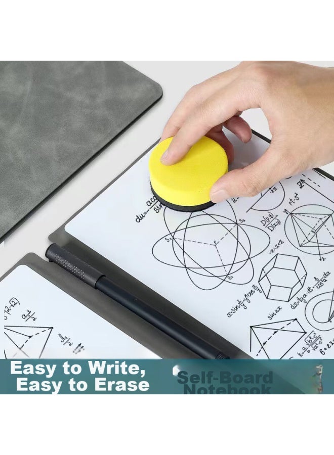 Fei Boshi Erasable Whiteboard Notebook, Portable Foldable Handheld Journal, Home A5 Desktop Memo Pad, Student Draft Notebook, Writing Board, Office Planner - Image 2