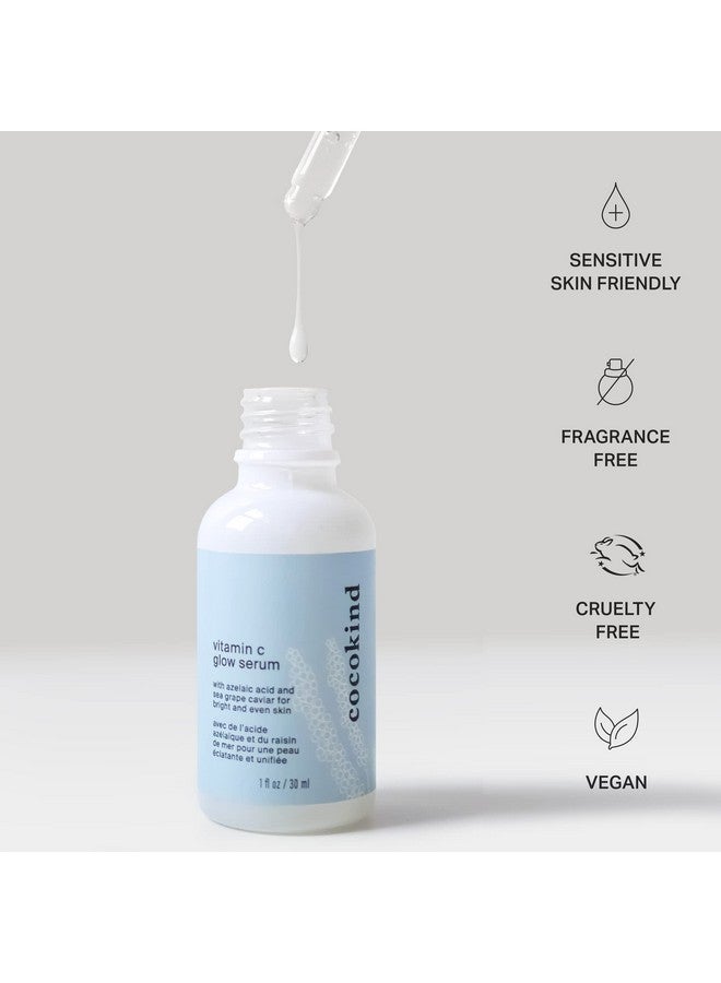 كوكو كايند سيروم فيتامين سي المتوهج مع حمض الأزيليك وكافيار العنب البحري لبشرة مشرقة وموحدة، 1 أونصة سائلة - Image 2