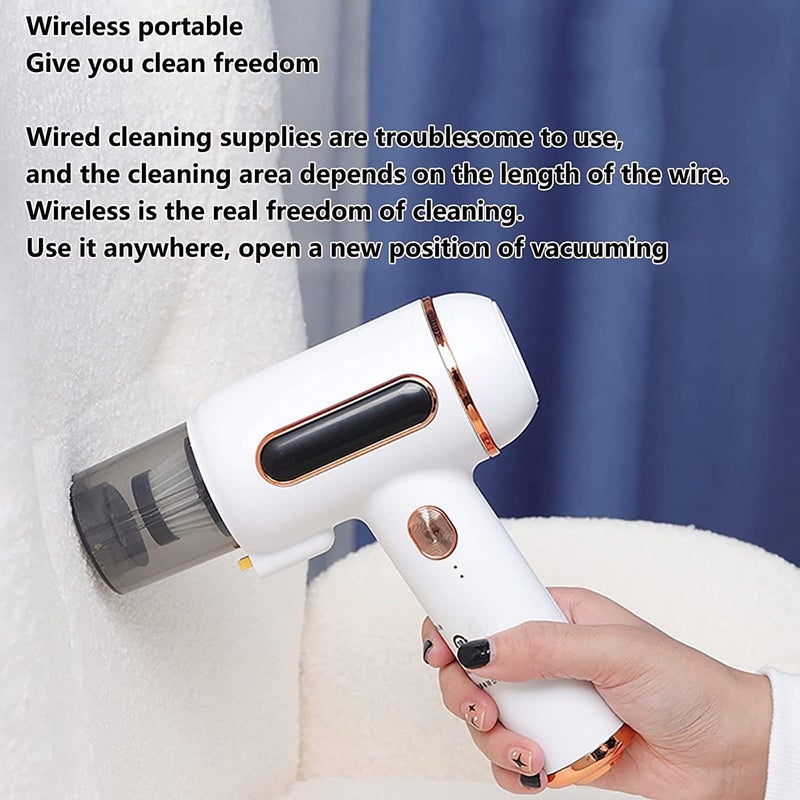GLEVAR Handheld Vacuum for Mattress â€“ Cordless Dust Mite Cleaner â€“ HEPA Filter, UV Sanitizer, Lightweight & Rechargeable, Eliminates Odors and Allergens, Ideal for Sofas & Cushions - Image 3