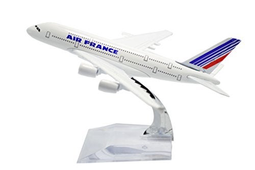 TANG DYNASTY(TM) 1:400 16cm Air Bus A380 Air France Model Plane Toy Plane Model - Image 1