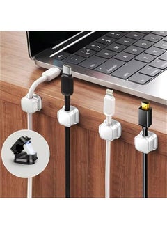 Generic 6 Pack Magnetic Cable Clip, Wires Phone USB Charger Cable Holders Keepers Organizer, Desk Cable Management Clips, for Desktop, Nightstand Desk, Car, Phone, Office Accessory, Home Decor  - Image 2