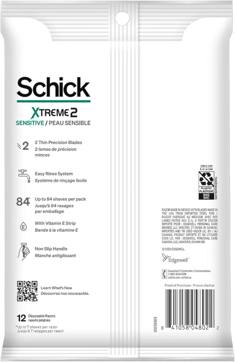 Schick Slim Twin ST 2 Disposable Razors for Men - Image 3