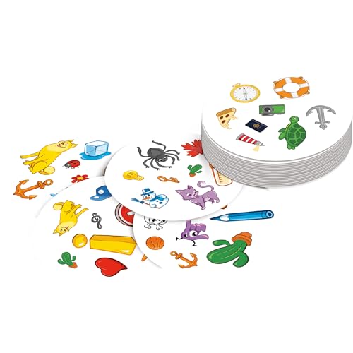 Asmodee Spot It! Classic Card Game (2024 Refresh) - Eco-Blister Edition, 5-in-1 Visual Perception Game for Quick Reflexes and Family Fun, Ages 6+, 2-8 Players, 10 Minute Playtime - Image 3