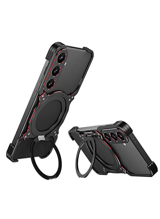 S-TOP Case For Samsung Galaxy S25+ 5G Mechanical Arm Borderless MagSafe Holder Metal Phone Case - Image 1