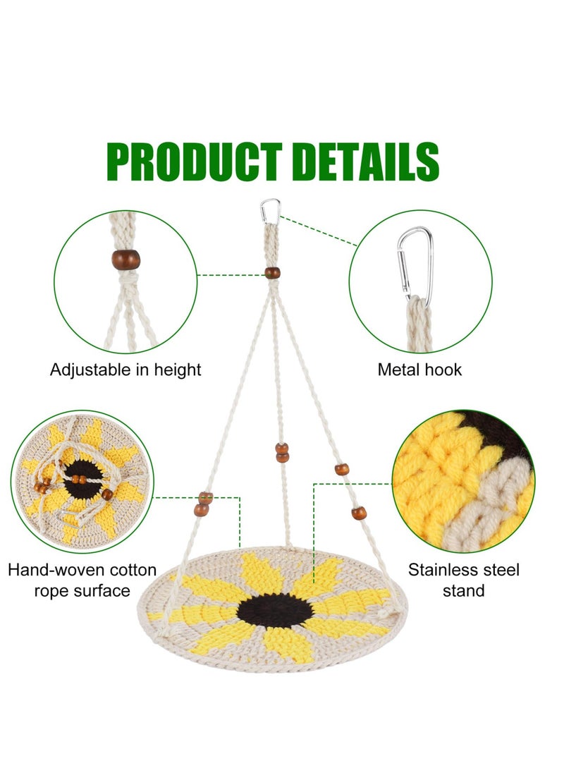 SYOSI - Bearded Dragon Hammock Reptile Hammock Swing, Adjustable Lizard Hammock Bearded Dragon Bed, Hand-Woven Small Animal Hammock, Bearded Dragon Tank Accessories for Gecko Snake Chameleon - Image 1