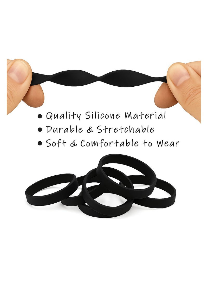 PRINTSHOP4ME Colorful Rubber Bracelets For Parties,Events,Fundraisers-Ideal For Sports,Birthday Parties,Team Building,Awareness Campaigns And Party Favors - Image 2