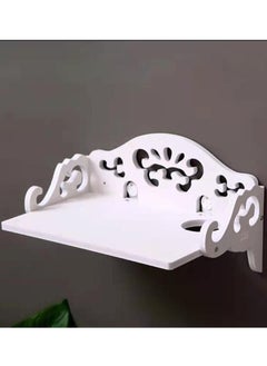 LINGWEI LINGWEI رف معلق على الحائط باللون الأبيض  - Image 3