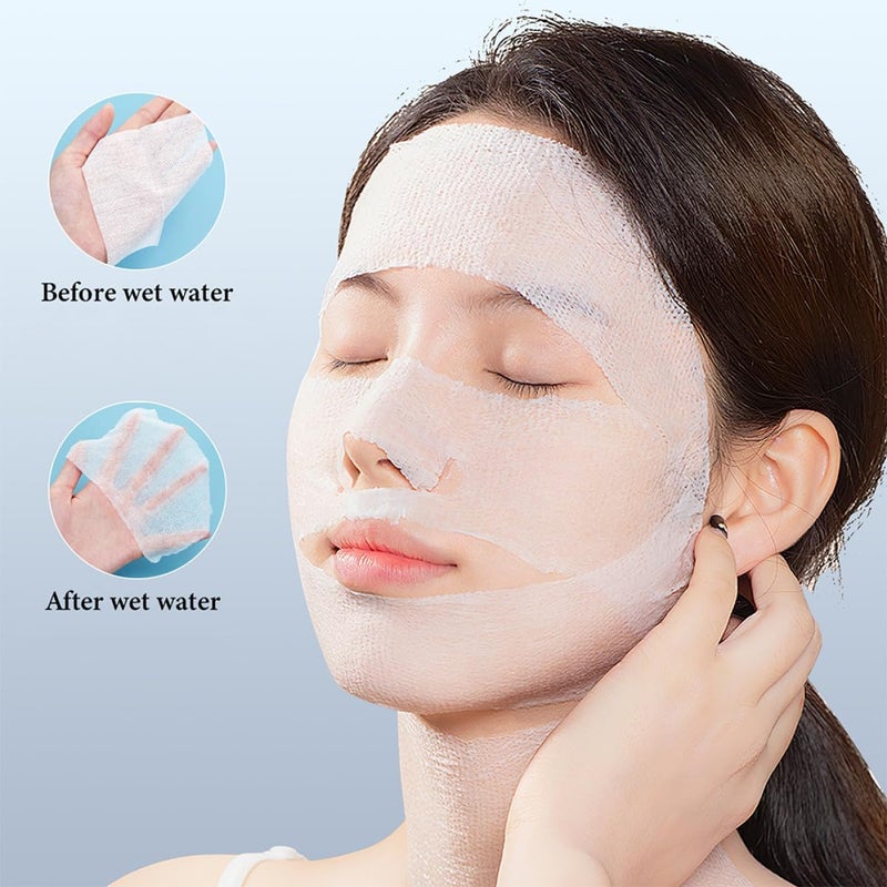 GALPADA 240 Pieces Stretchable Cotton Pads for Makeup Removal, Wet and Dry Facial Cleansing Pads, Soft Cotton Rounds Suitable for Women’s Daily Skin Care and Face Cleaning - Image 4