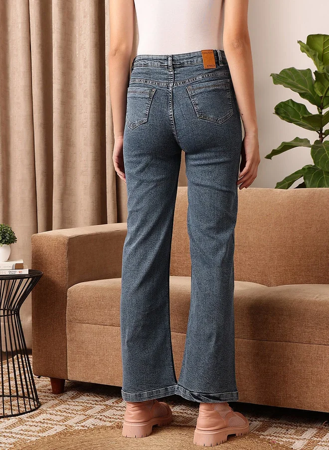 STREET 9  Comfort Straight Fit Light Fade Jeans for Women for Women | Best Price UAE