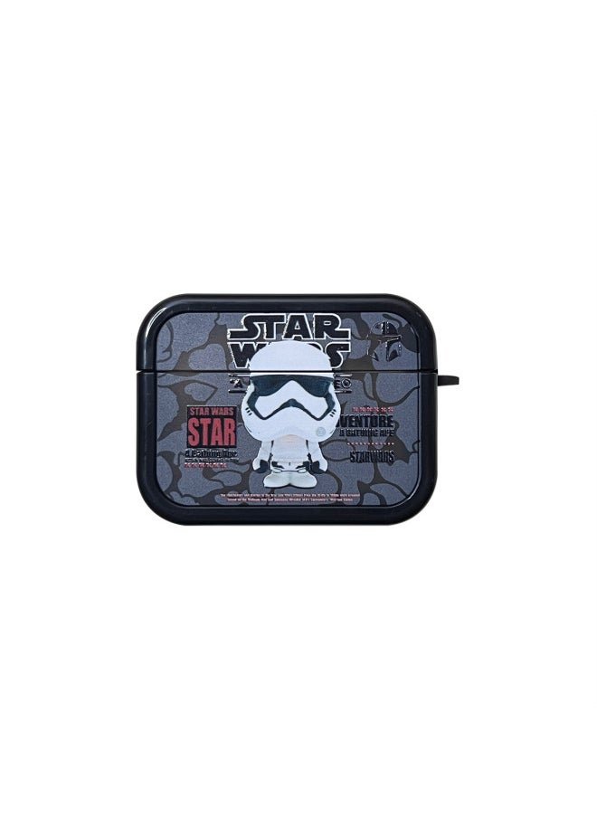 Generic - Applicable To AirPods Pro2 Earphone Cover Two-in-one Cartoon Soft Case For Apple1/2/3 Generation Wireless Bluetooth Cross-border-Color:Two-in-one Soft Shell-White Warrior-Model:AirPods 1/2 Generation (protective Cover) - Image 1