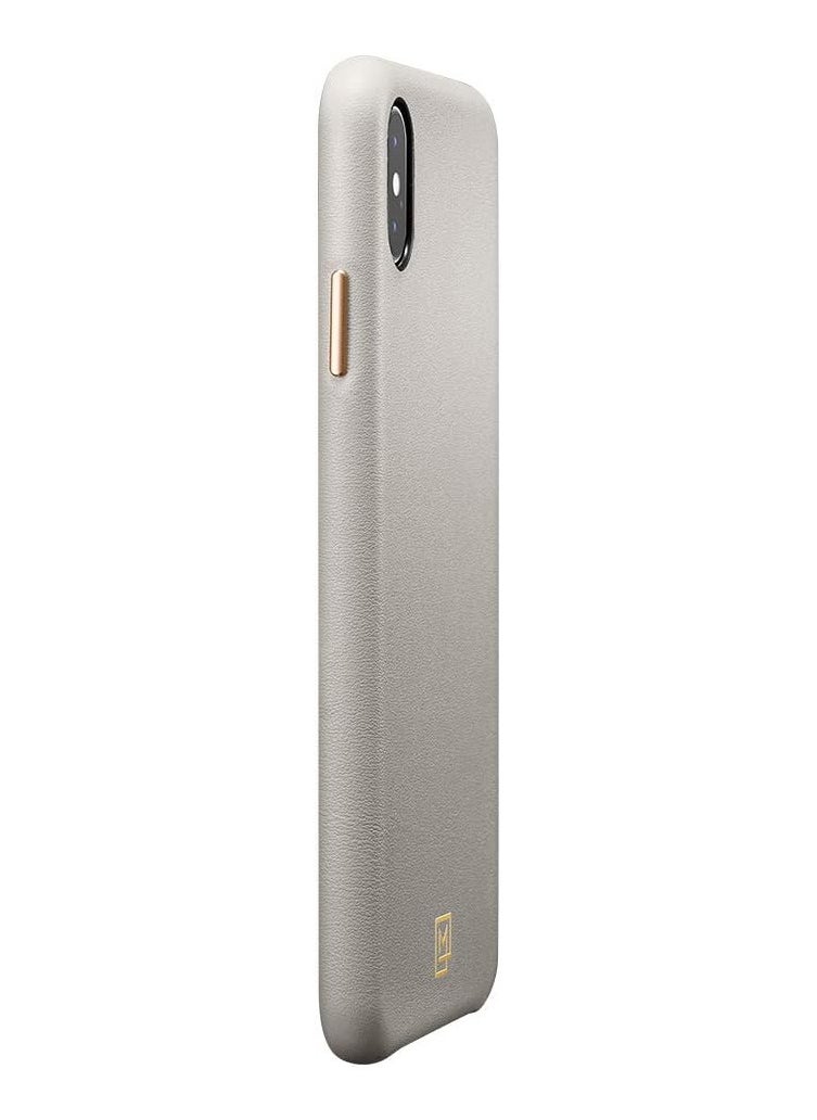 Spigen - Spigen La Manon Calin with Premium PU Leather designed for iPhone X/iPhone XS case/cover - Oatmeal Beige - Image 1