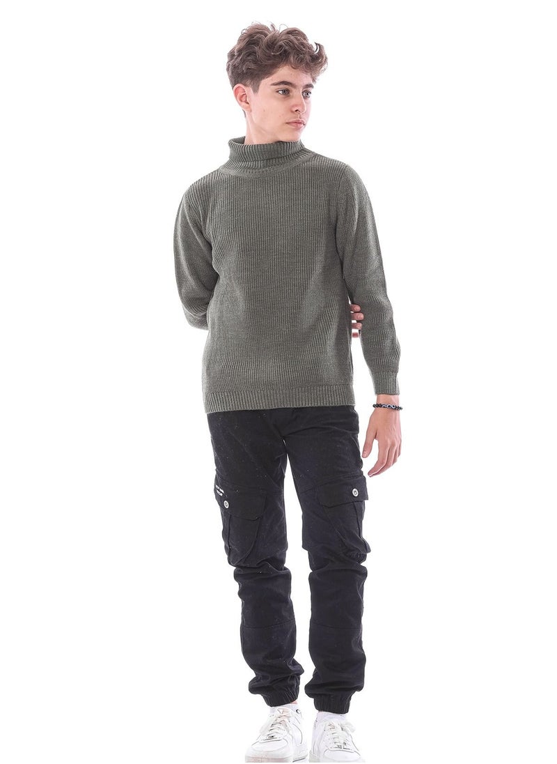 KTK by Katakit - Oily High Collar pullover For Boys - Image 1