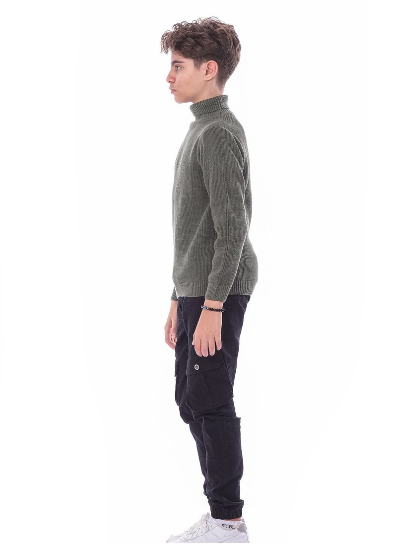 KTK by Katakit - Oily High Collar pullover For Boys - Image 1