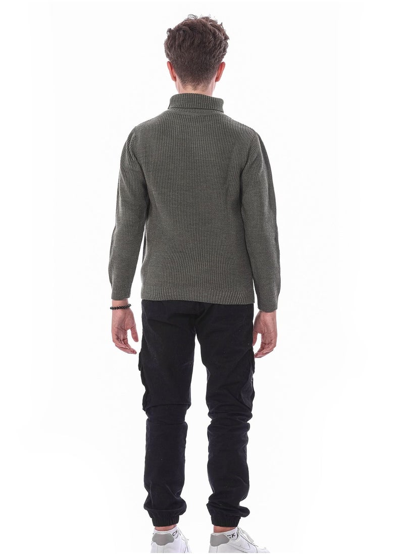 KTK by Katakit - Oily High Collar pullover For Boys - Image 1