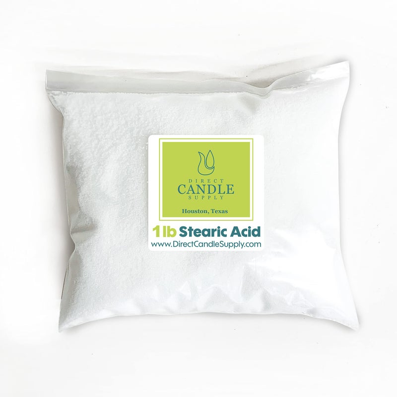Direct Candle Supply - Stearic Acid for Candle Making, Soap Making, Lotion Making and Cosmetics - Vegetable Based (1 lb) - Image 1