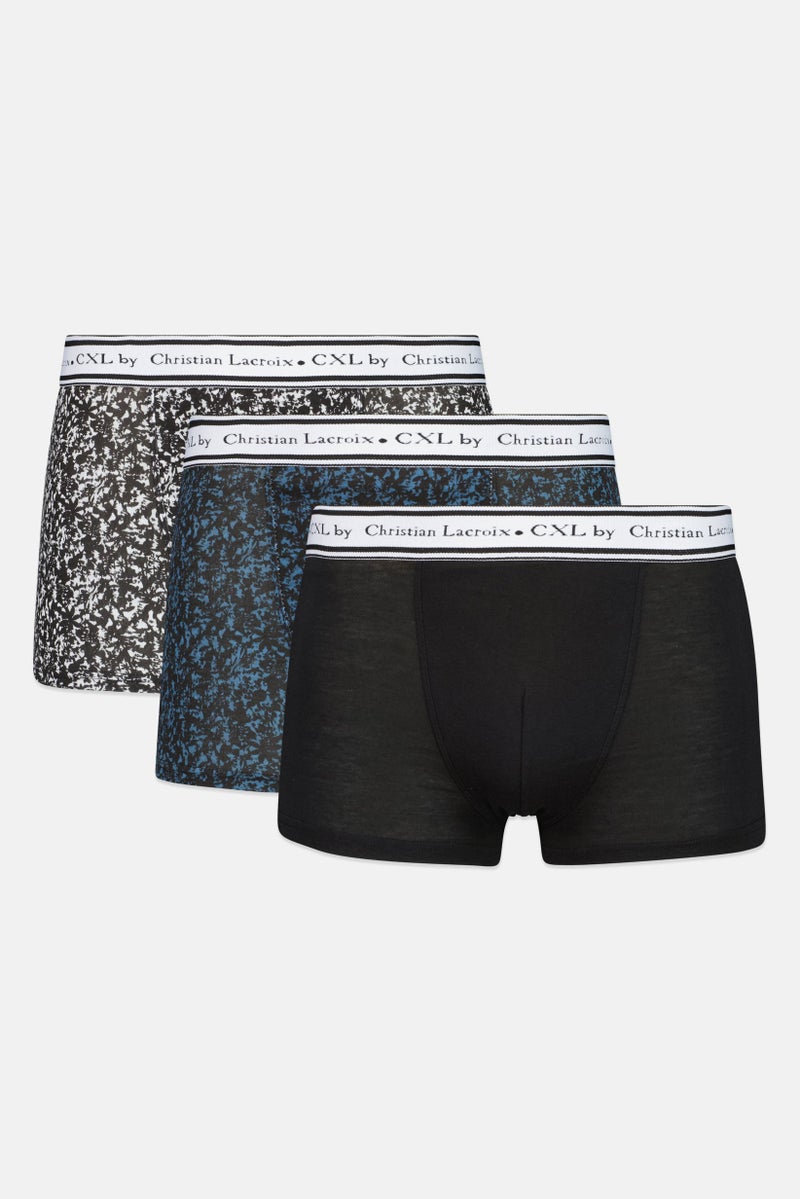 CXL by Christian Lacroix Men 3 Pcs Allover Print Boxers, Multicolor - Image 1