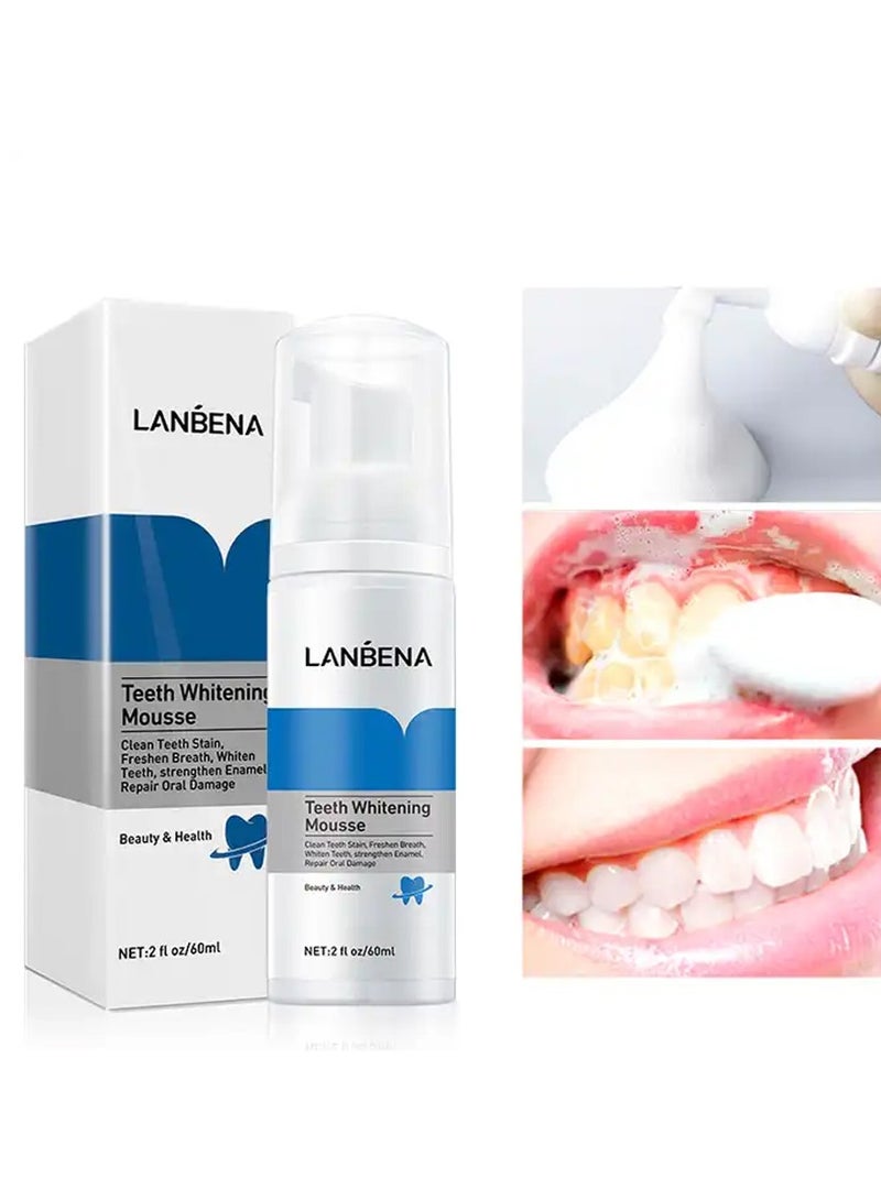 LANBENA Latest Beauty Whitening Toothpaste Mint Foam Toothpaste Squeeze Type Dense Toothpaste Stain Removal Oral Toothpaste - Image 3