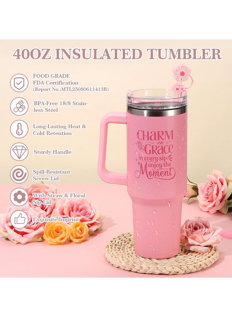 MissTiara Birthday Gifts for Women - Relaxing Spa Gift Set - Self Care Get Well Soon Gift Basket - Happy Birthday Gift Set with Premium Dry Hair Towel and 40 Ounces Glass for Mom,Wife, Her Best Friend,Sister,Girlfriend - Image 4