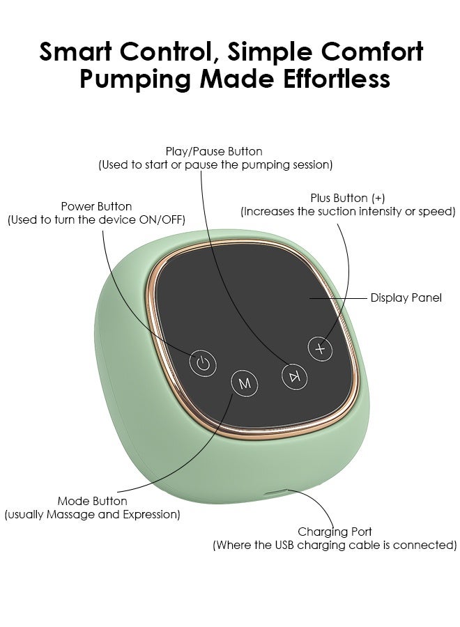 لطف وحضن مضخة رضاعة كهربائية مزدوجة مع شاشة لمس LCD، جهاز شفط حليب محمول وقابل لإعادة الشحن للرضاعة الطبيعية، مستويات شفط قابلة للتعديل، مضخة رضاعة هادئة مع زجاجتين للتغذية - Image 3