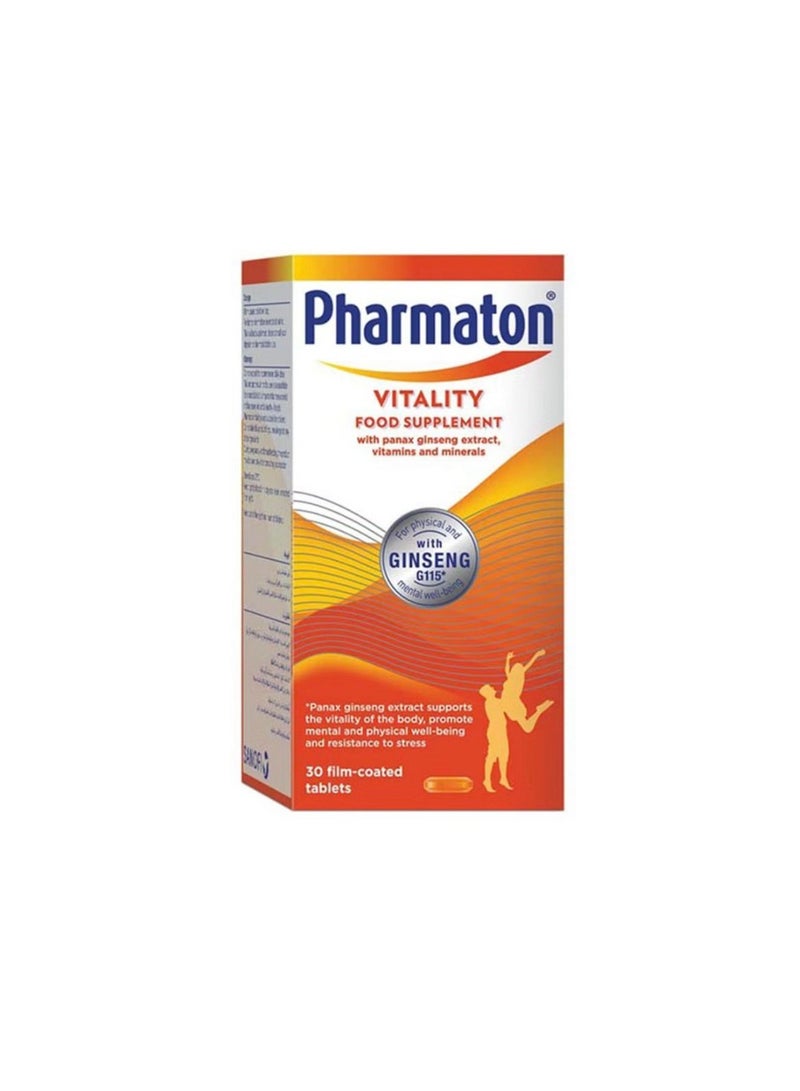 Pharmaton vitality food supplants 30 tablets