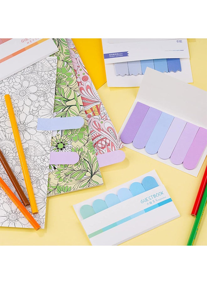 Depend - Sticky Index Tabs, 480 Pieces Colored Sticky Notes Document Page Marker, Writable Adhesive Page Tabs For Annotating Books, Notebooks, Documents, Classify Files 4 Sets - Image 1
