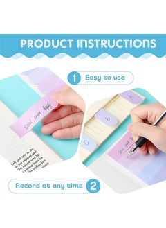 Depend Sticky Index Tabs, 480 Pieces Colored Sticky Notes Document Page Marker, Writable Adhesive Page Tabs For Annotating Books, Notebooks, Documents, Classify Files 4 Sets  - Image 3