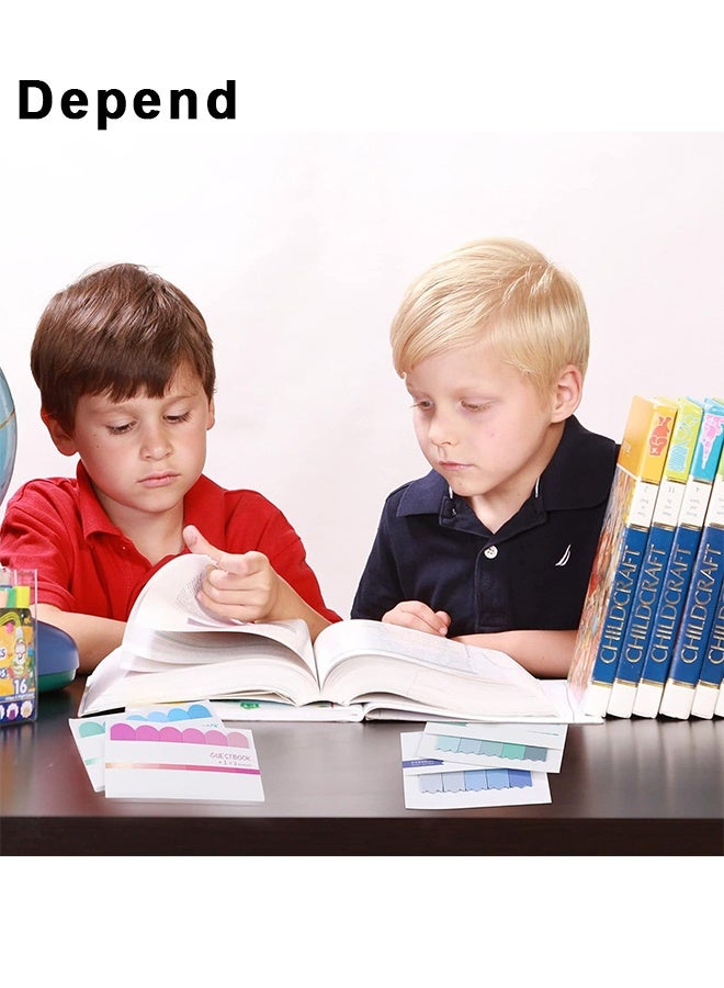 علامات تبويب الفهرس اللاصقة ، 480 قطعة علامة صفحة مستند ملاحظات لاصقة ملونة ، علامات تبويب صفحة لاصقة قابلة للكتابة للتعليق على الكتب والدفاتر والمستندات وتصنيف الملفات 4 مجموعات - Image 5