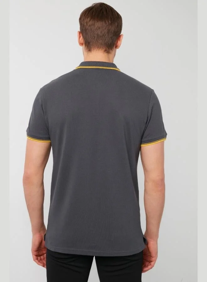 Buratti  Buratti Cotton Slim Fit Striped Detail Buttoned Polo Collar 3-Pack Men's T-Shirt 5902118S3 for Men | Best Price UAE