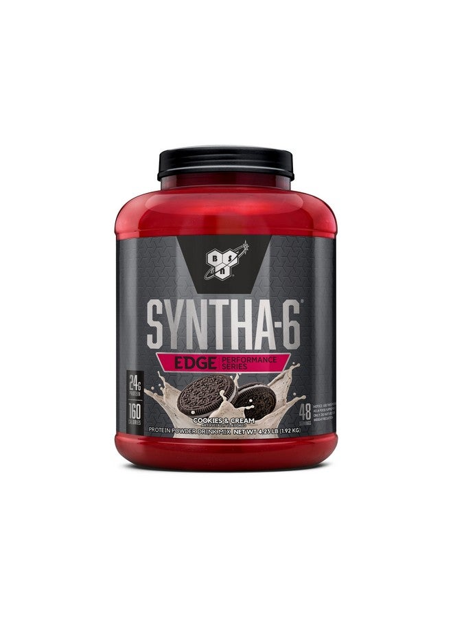 BSN SYNTHA-6 EDGE Protein Powder, with Hydrolyzed Whey, Micellar Casein, Milk Protein Isolate, Low Sugar, 24g Protein, Cookies N Cream, 48 Servings - Image 1